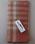 Plaid Napkin Set in Light Terracotta
