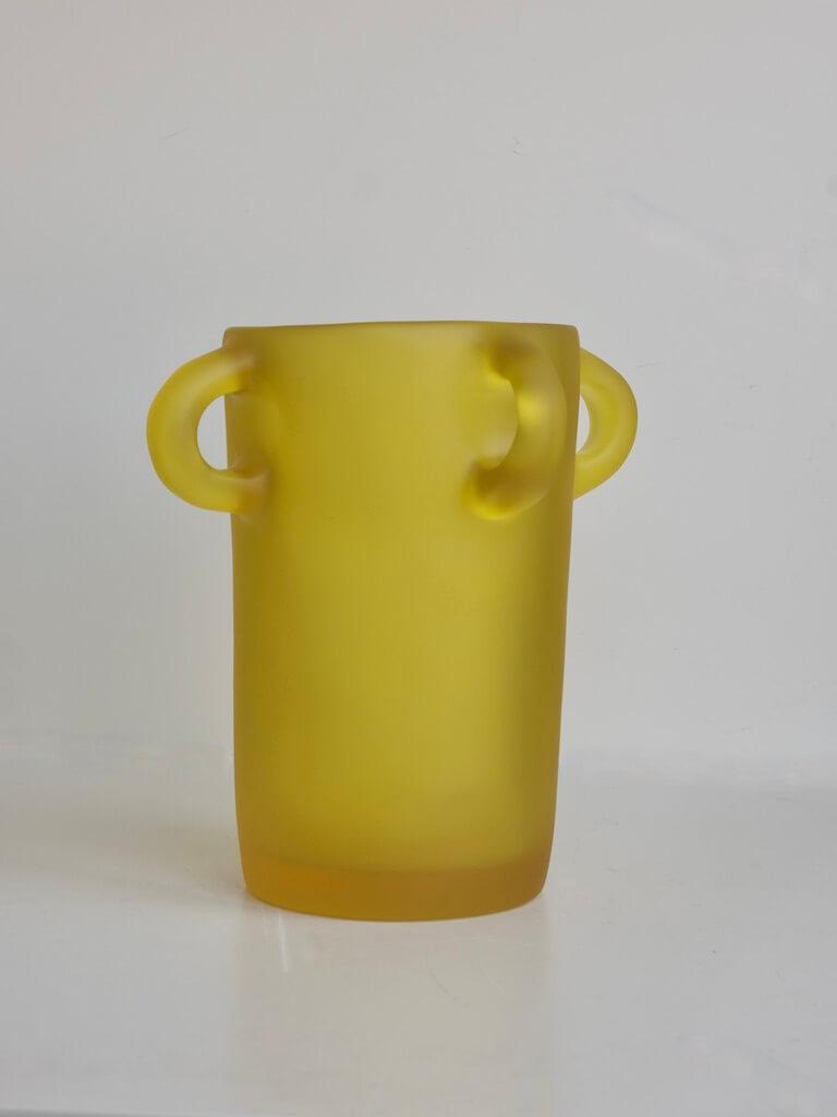 Small Loopy Vase in Yellow by Tina Frey