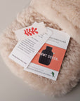 Mini Sheepskin Hot Water Bottle in Cream