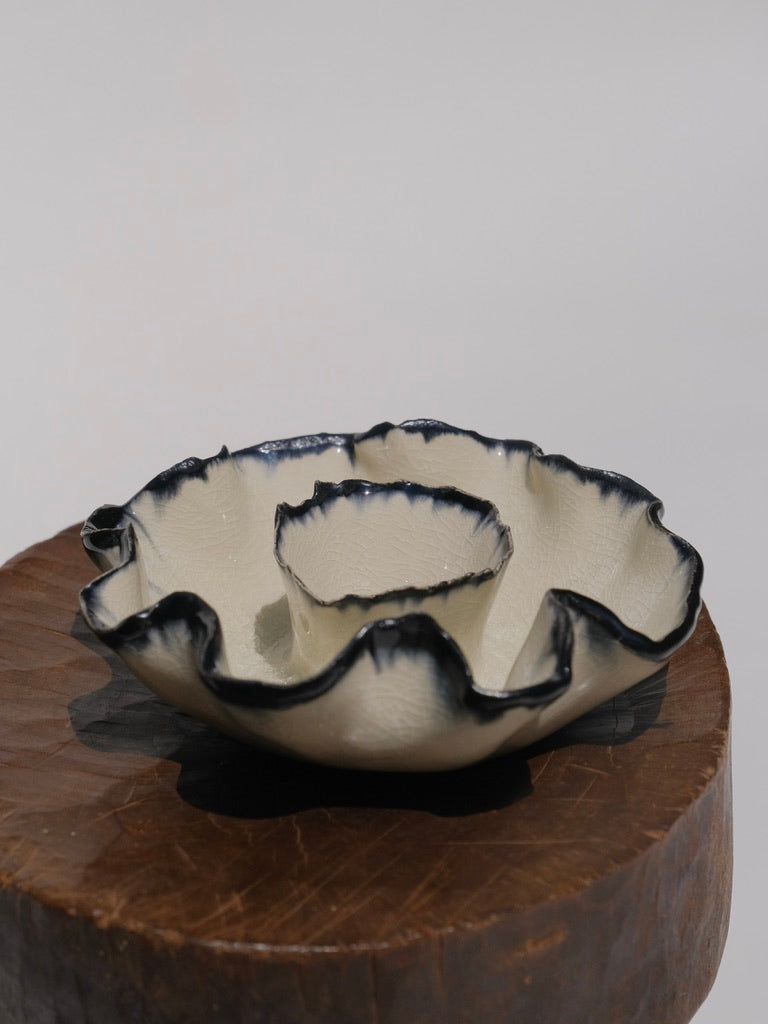 Ruffle Candle Bowl