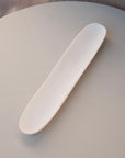White Sculpt Olive Dish by Tina Frey