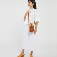 Small Pail in Khaki Crinkle