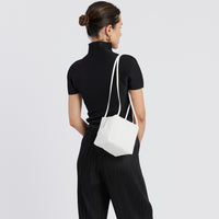 Toast Purse in White Crinkle