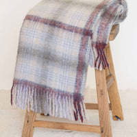 Mohair Blanket in Plaid