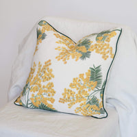 Linen Mimosa Cushion