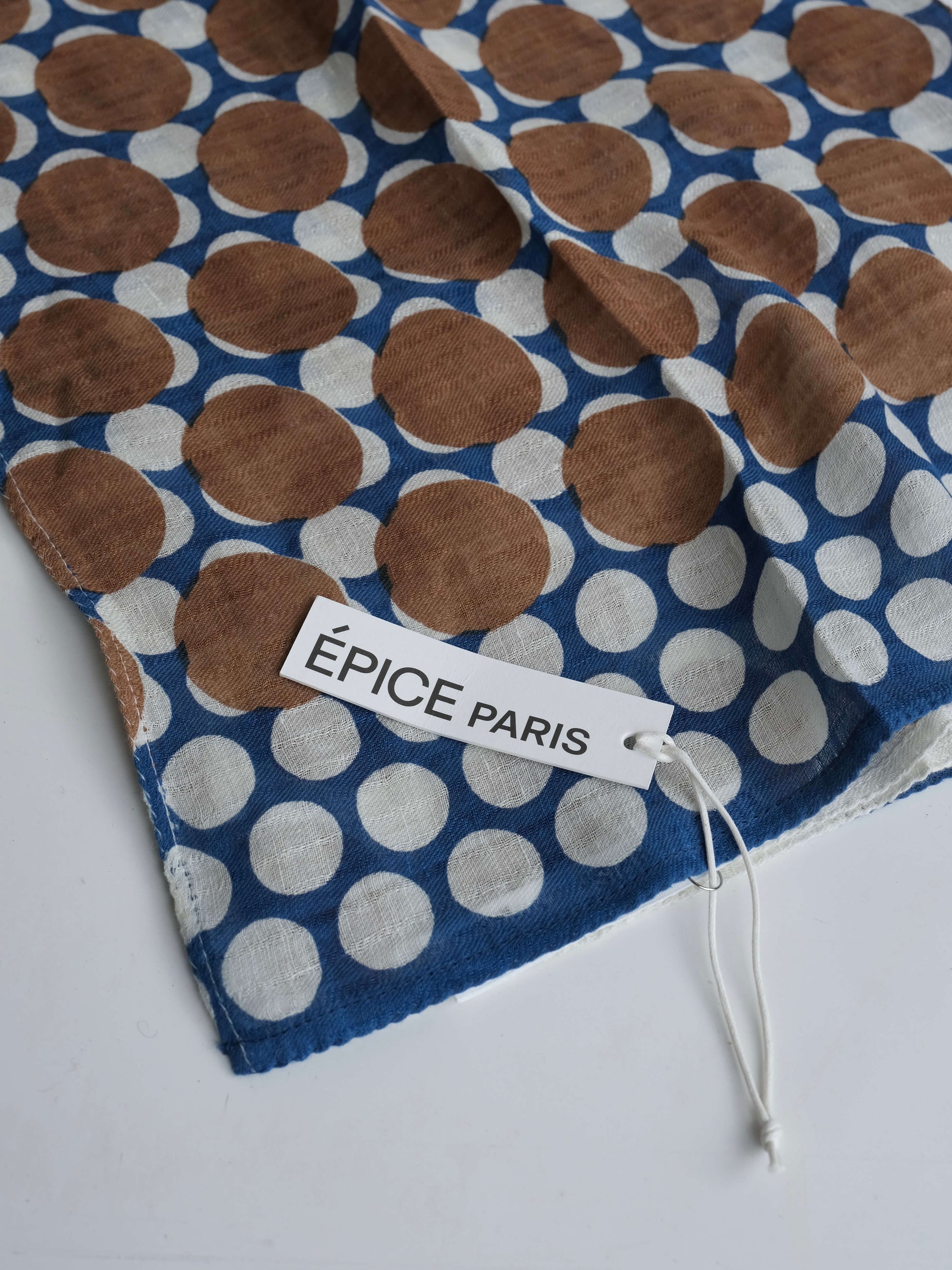 Cotton + Linen Bandana in Cacao by Épice Paris