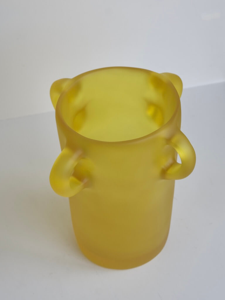 Small Loopy Vase in Yellow by Tina Frey