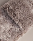 Mini Sheepskin Hot Water Bottle in Grey