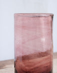 Tall Murano Glass in Raspberry by La Soufflerie