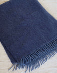 Mohair Blanket in Tide and Marine
