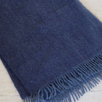 Mohair Blanket in Tide and Marine