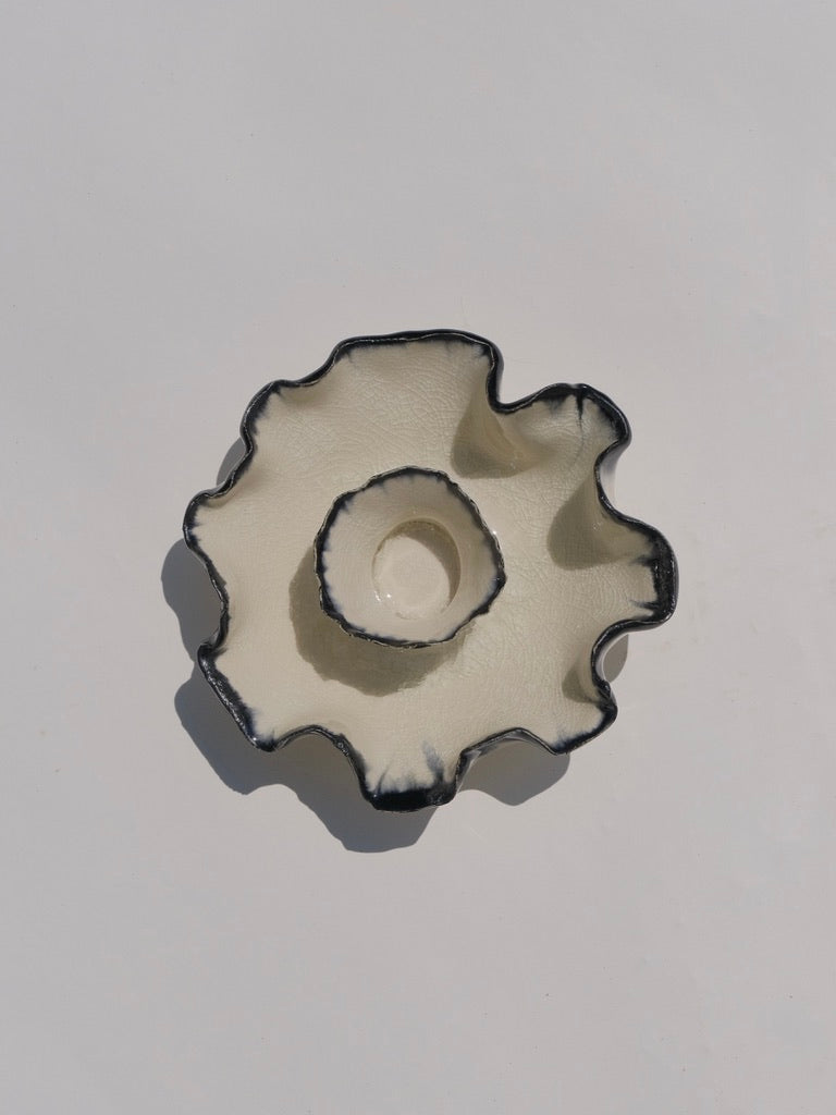 Ruffle Candle Bowl