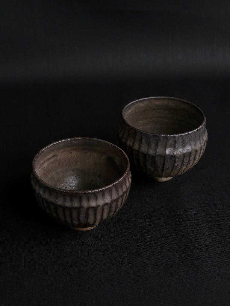 Pleated Teacup in Brown by Aura May