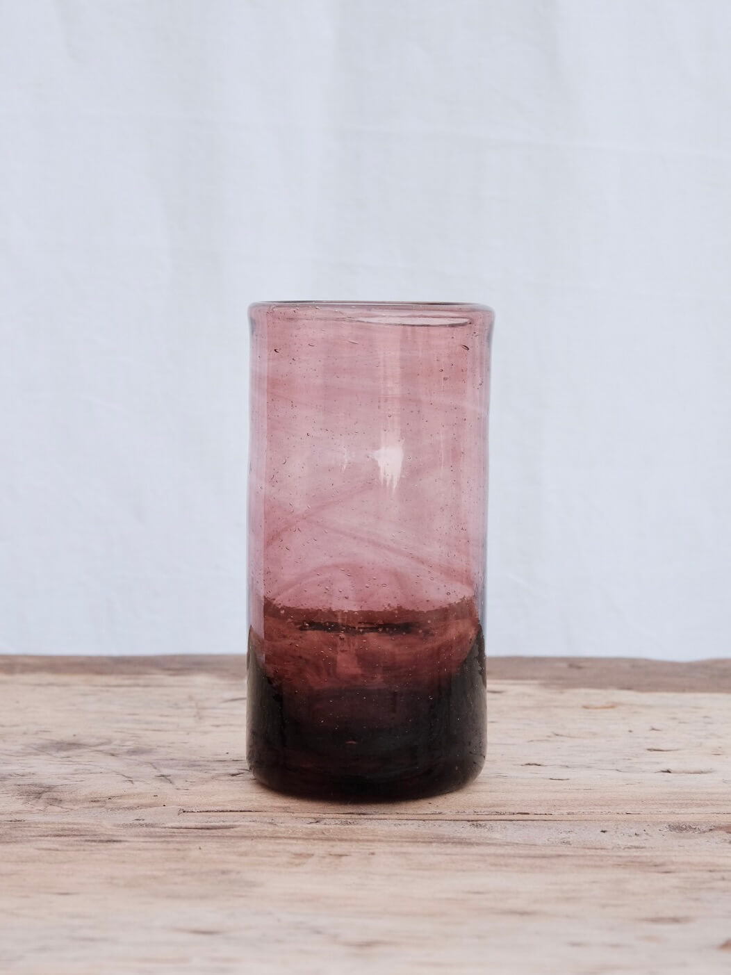 Tall Murano Glass in Raspberry by La Soufflerie