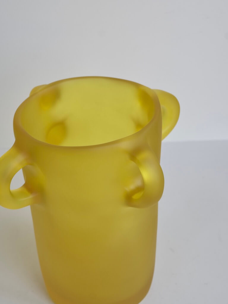Small Loopy Vase in Yellow by Tina Frey