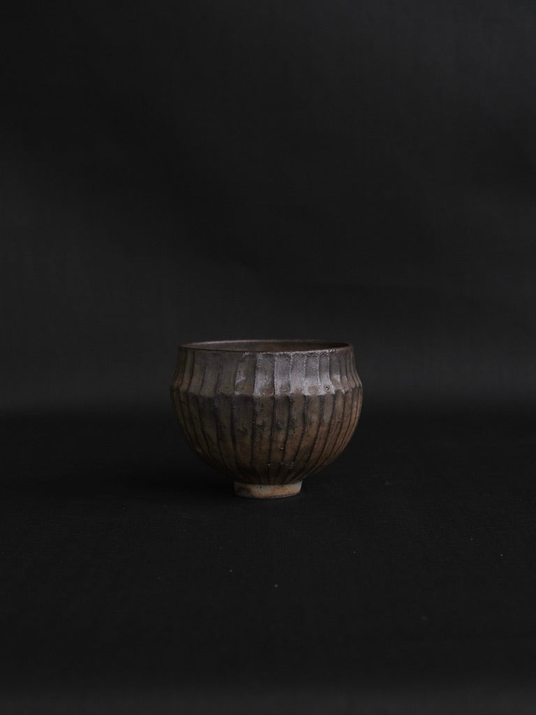 Pleated Teacup in Brown by Aura May