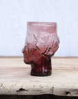 Roma Vase in Raspberry by La Soufflerie