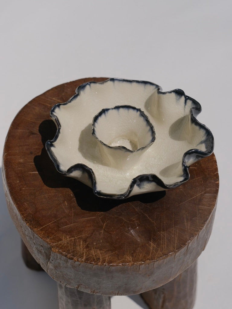 Ruffle Candle Bowl