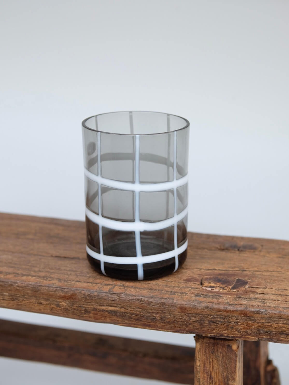 Checkered Glass in Grey and White