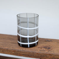 Checkered Glass in Grey and White