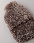 Mini Sheepskin Hot Water Bottle in Taupe