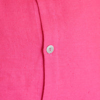 Linen Pillow in Hot Pink