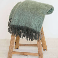 Mohair Blanket in Moss
