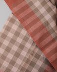 Plaid Napkin Set in Light Terracotta