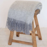 Mohair Blanket in Cloud