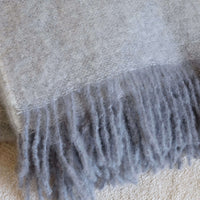 Mohair Blanket in Cloud