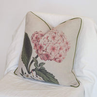 Linen Hydrangea Cushion