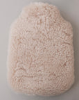 Mini Sheepskin Hot Water Bottle in Cream
