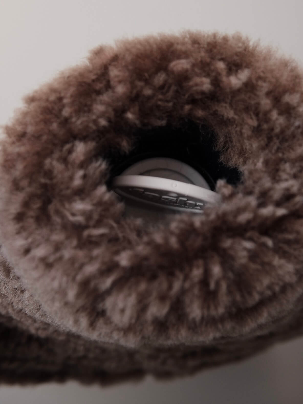 Mini Sheepskin Hot Water Bottle in Taupe