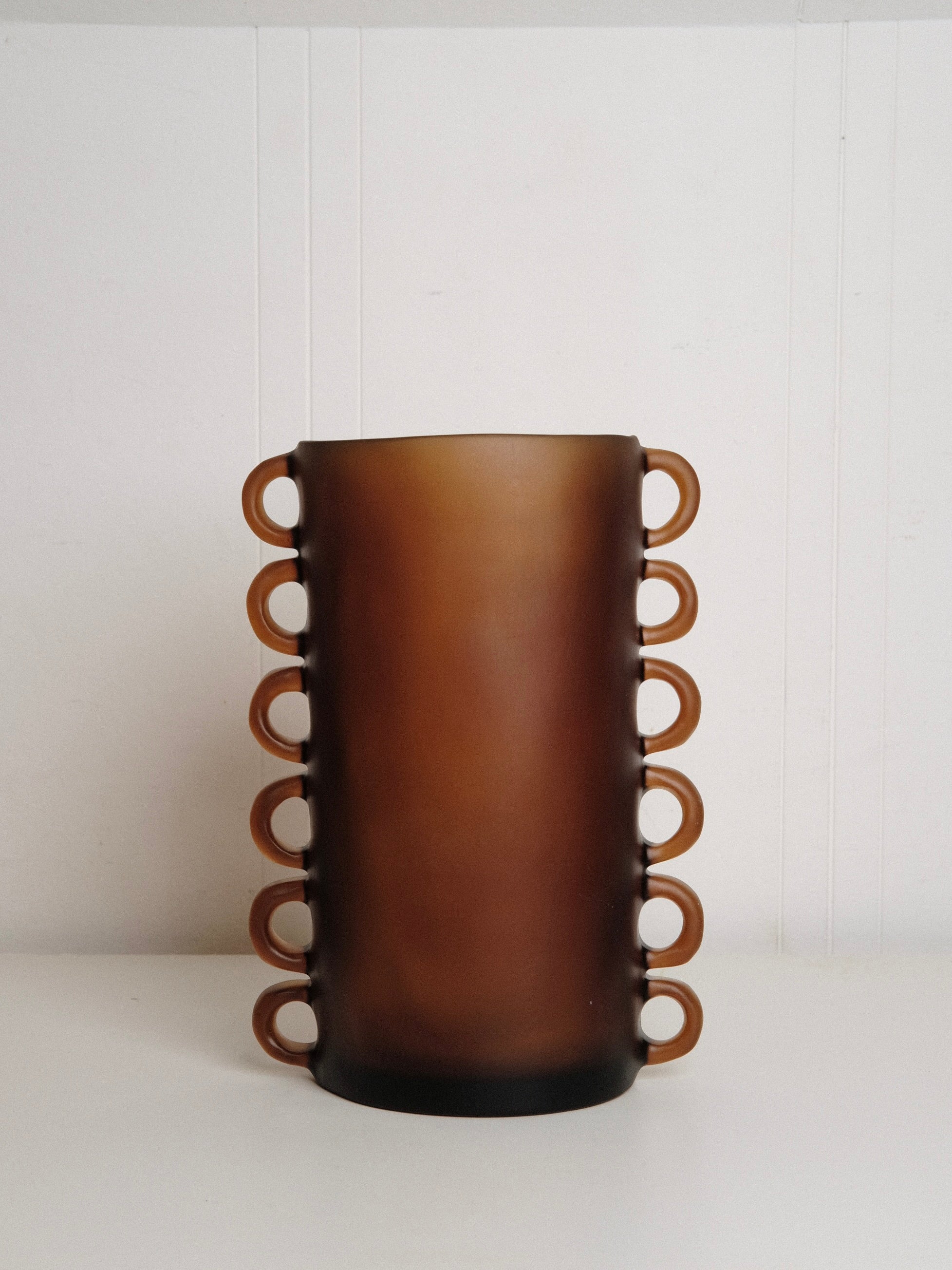 Large Loopy Vase in Amber