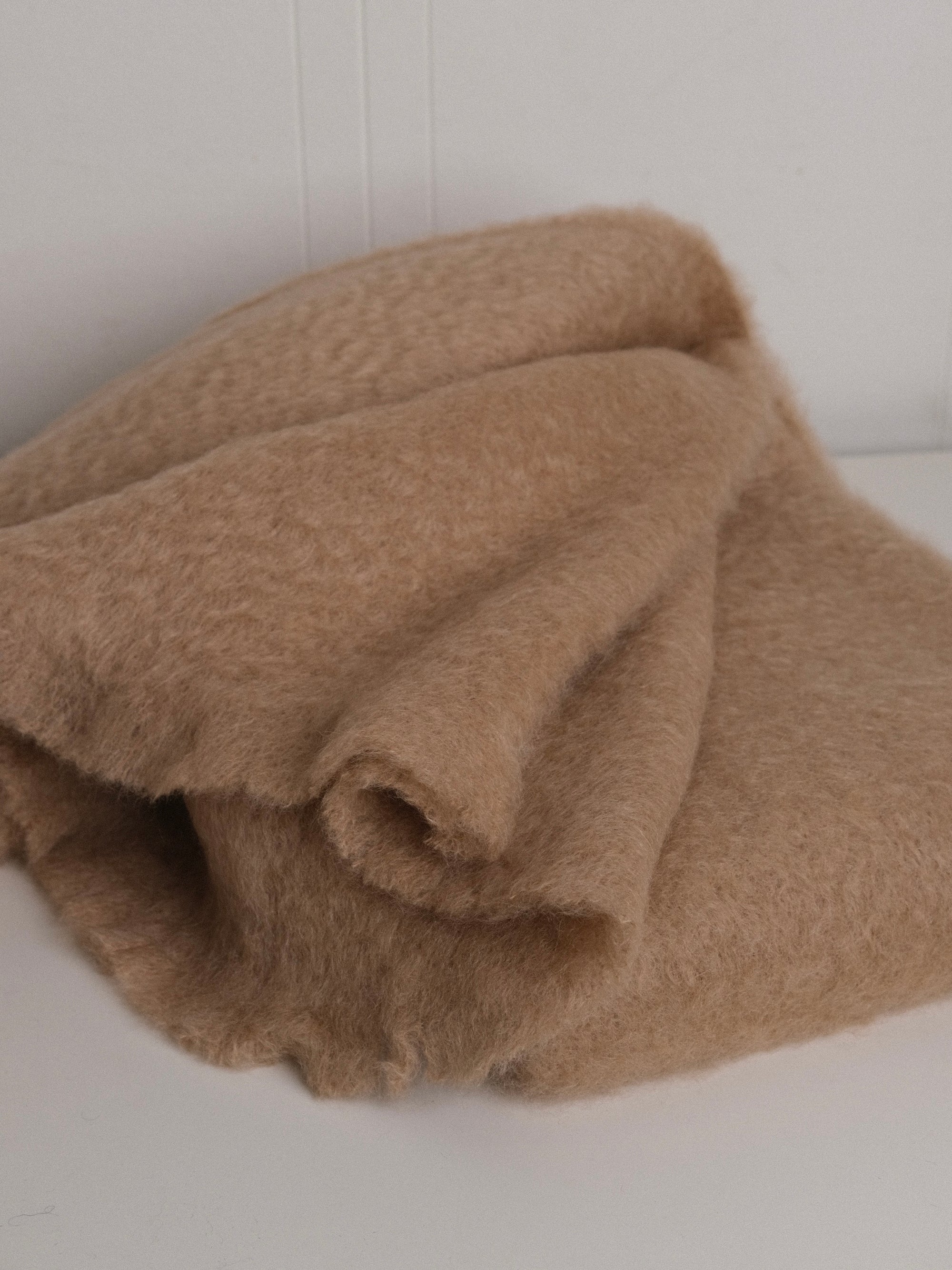 Mohair Blanket in Oat