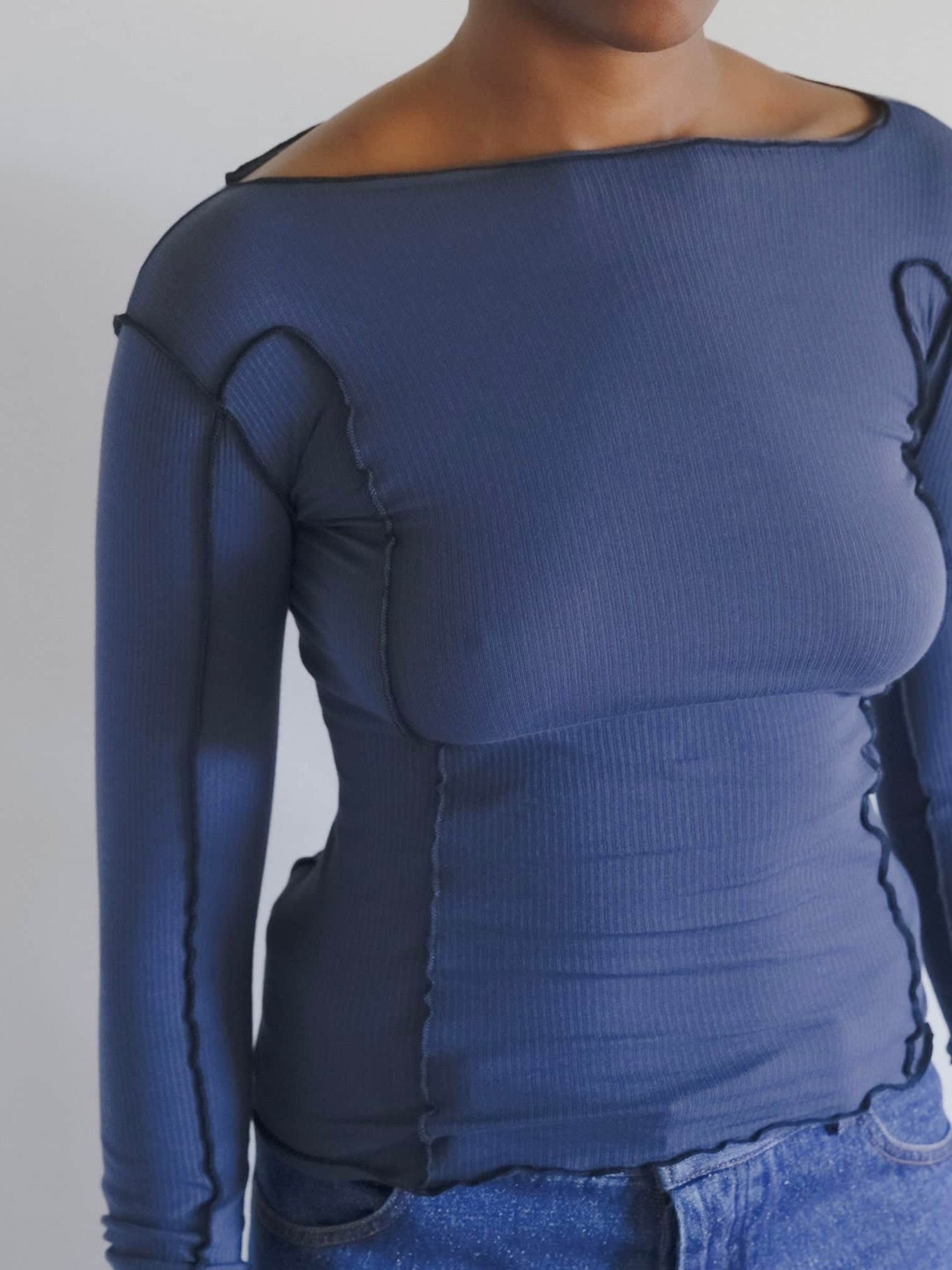 Omato Long Sleeve in Preston Blue
