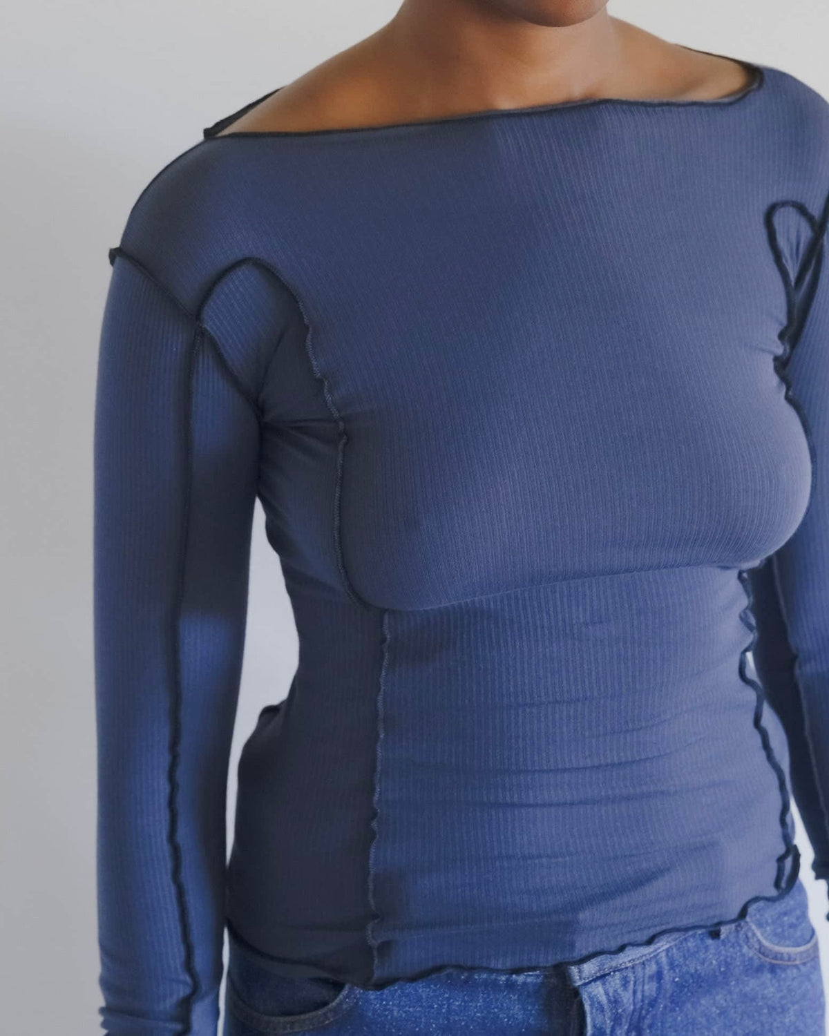 Omato Long Sleeve in Preston Blue