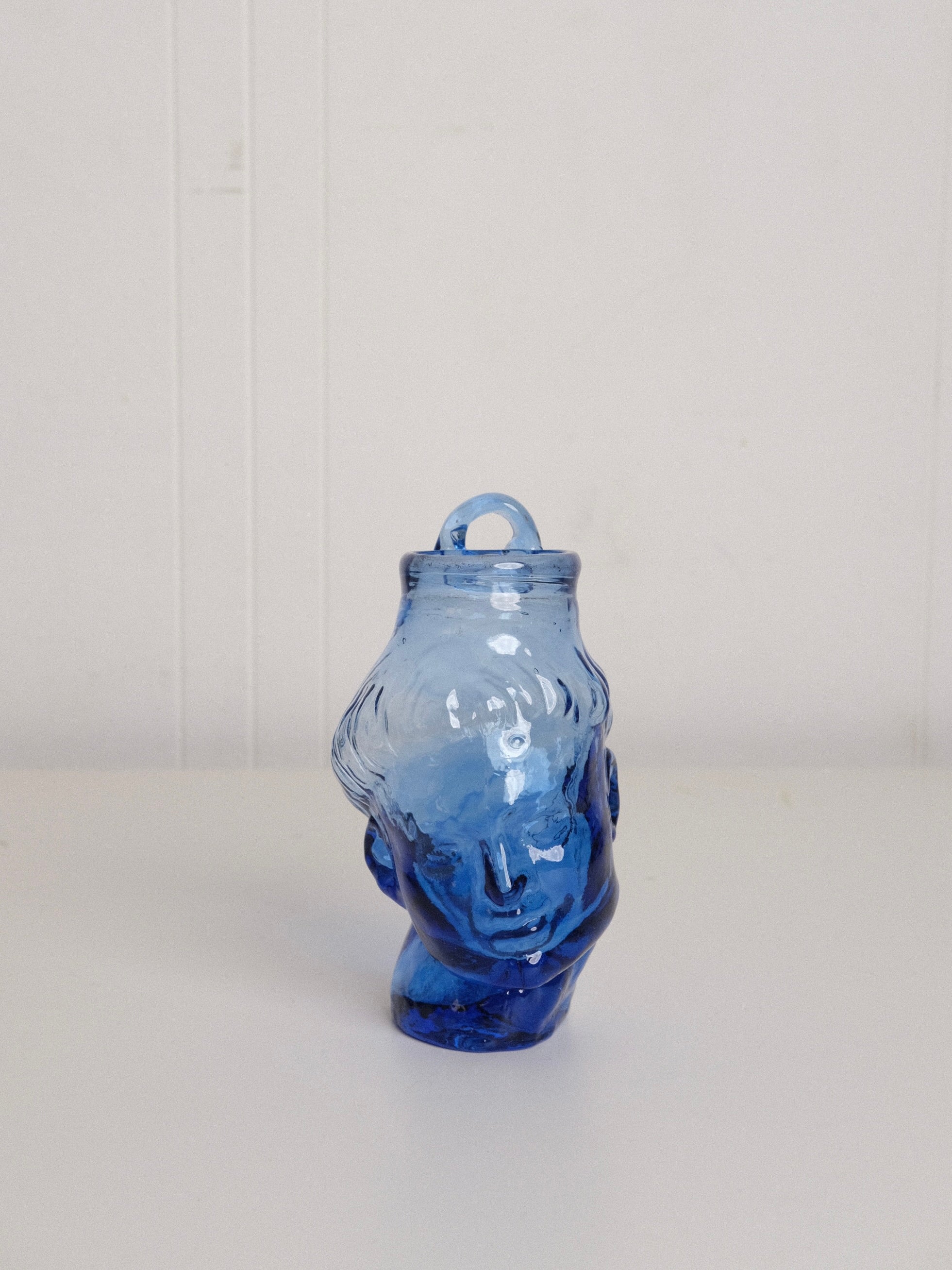 Simon Wall Mounted Vase in Blue Splash