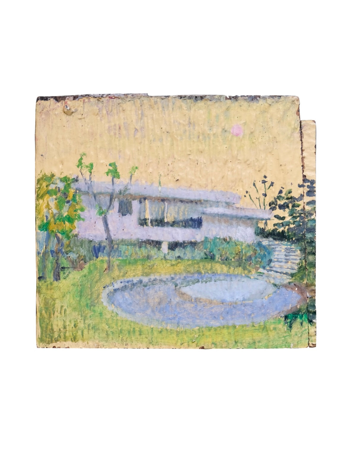 House with Pond by Stefanie Denz
