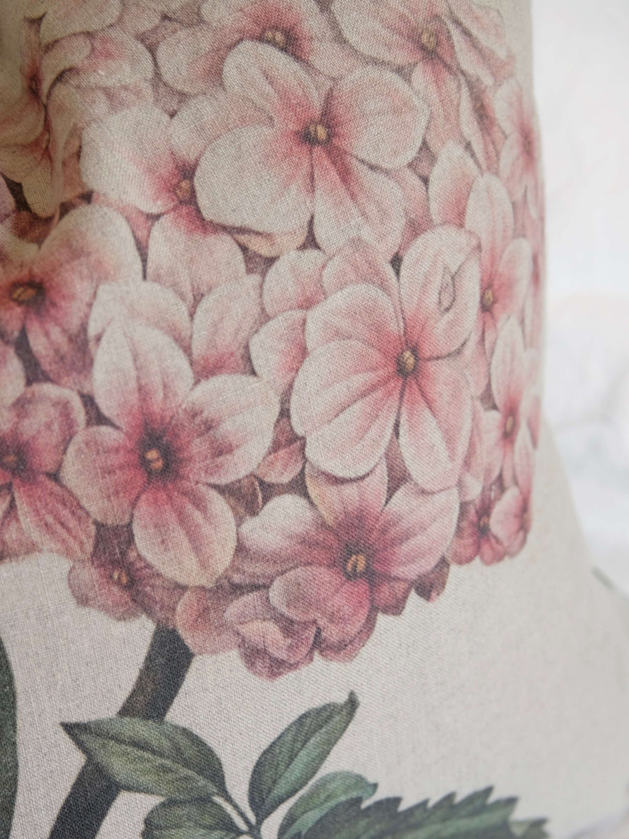 Linen Hydrangea Cushion