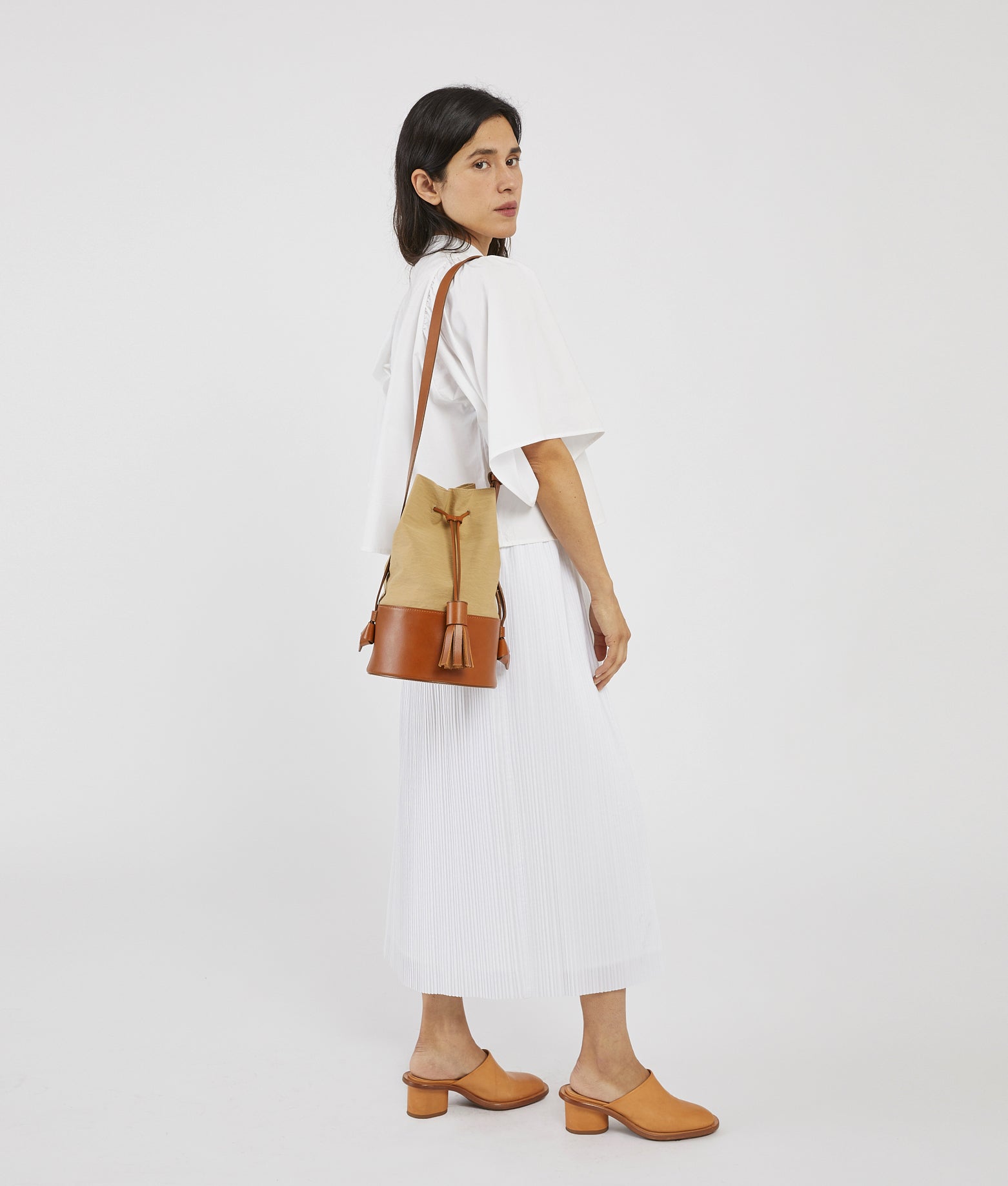 Pail in Khaki Crinkle