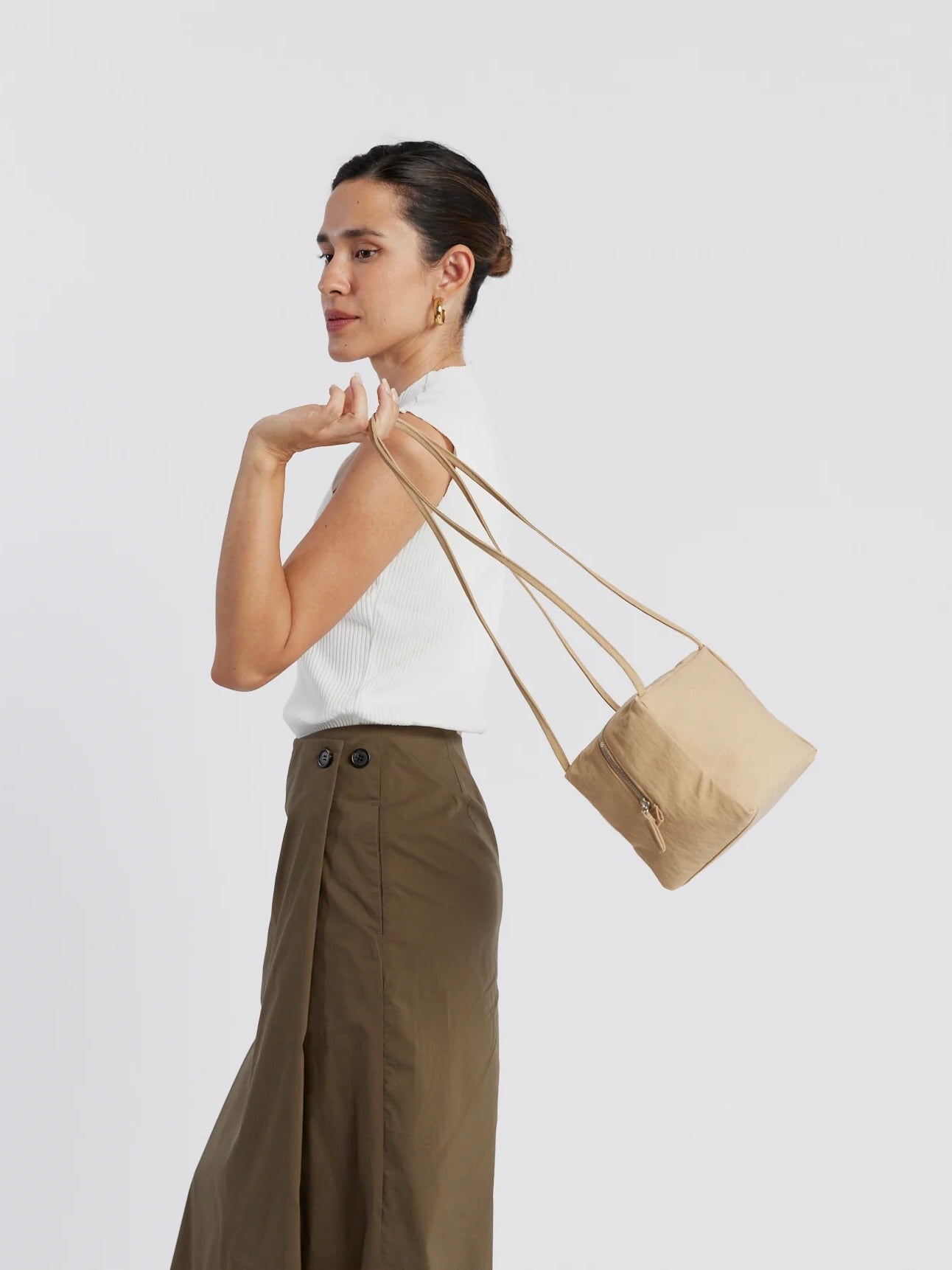 Toast Bag in Khaki Crinkle