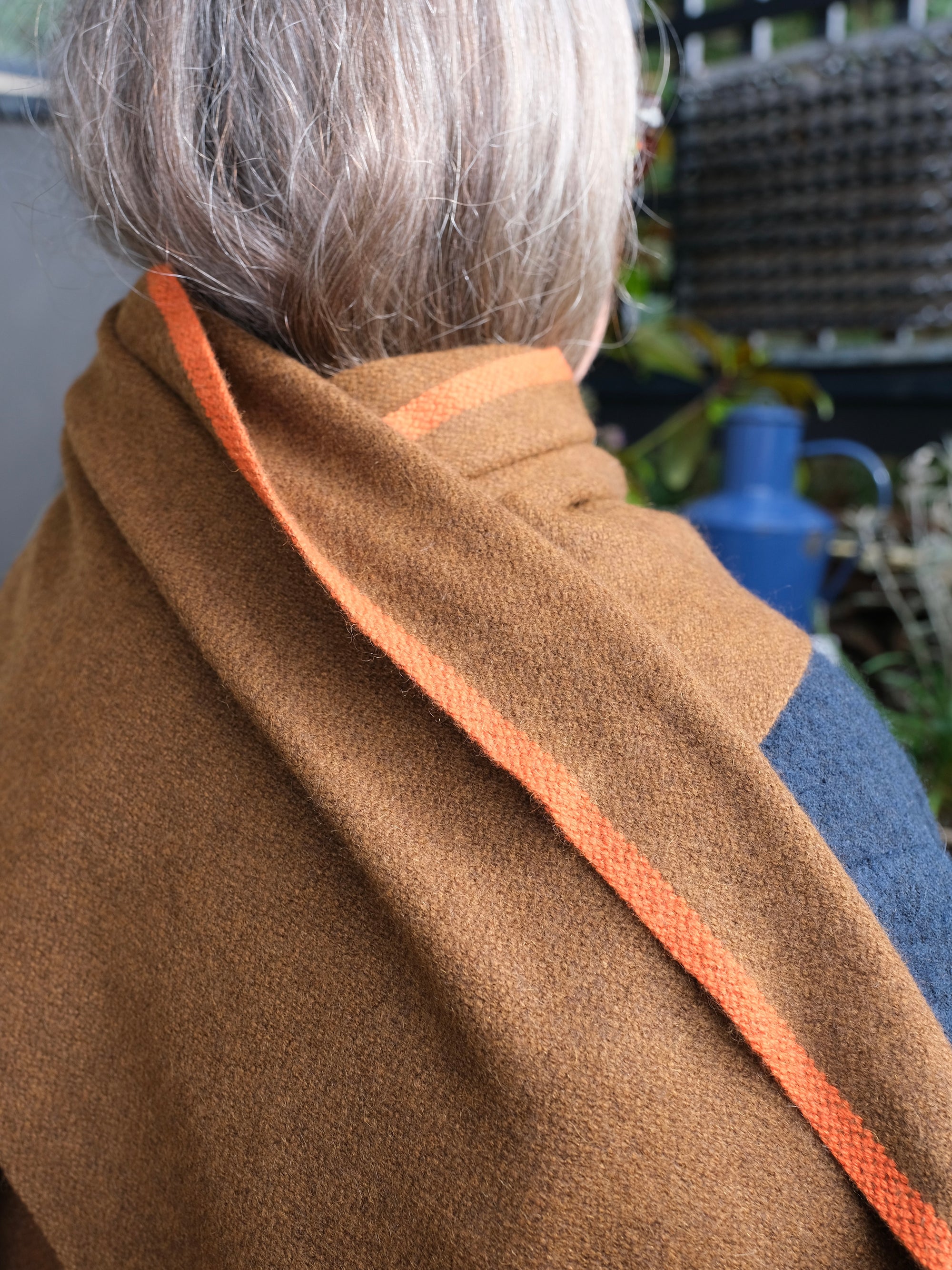 Nomad Border Skinny Scarf in Honey