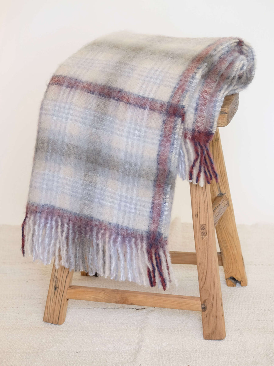 Mohair Blanket in Plaid