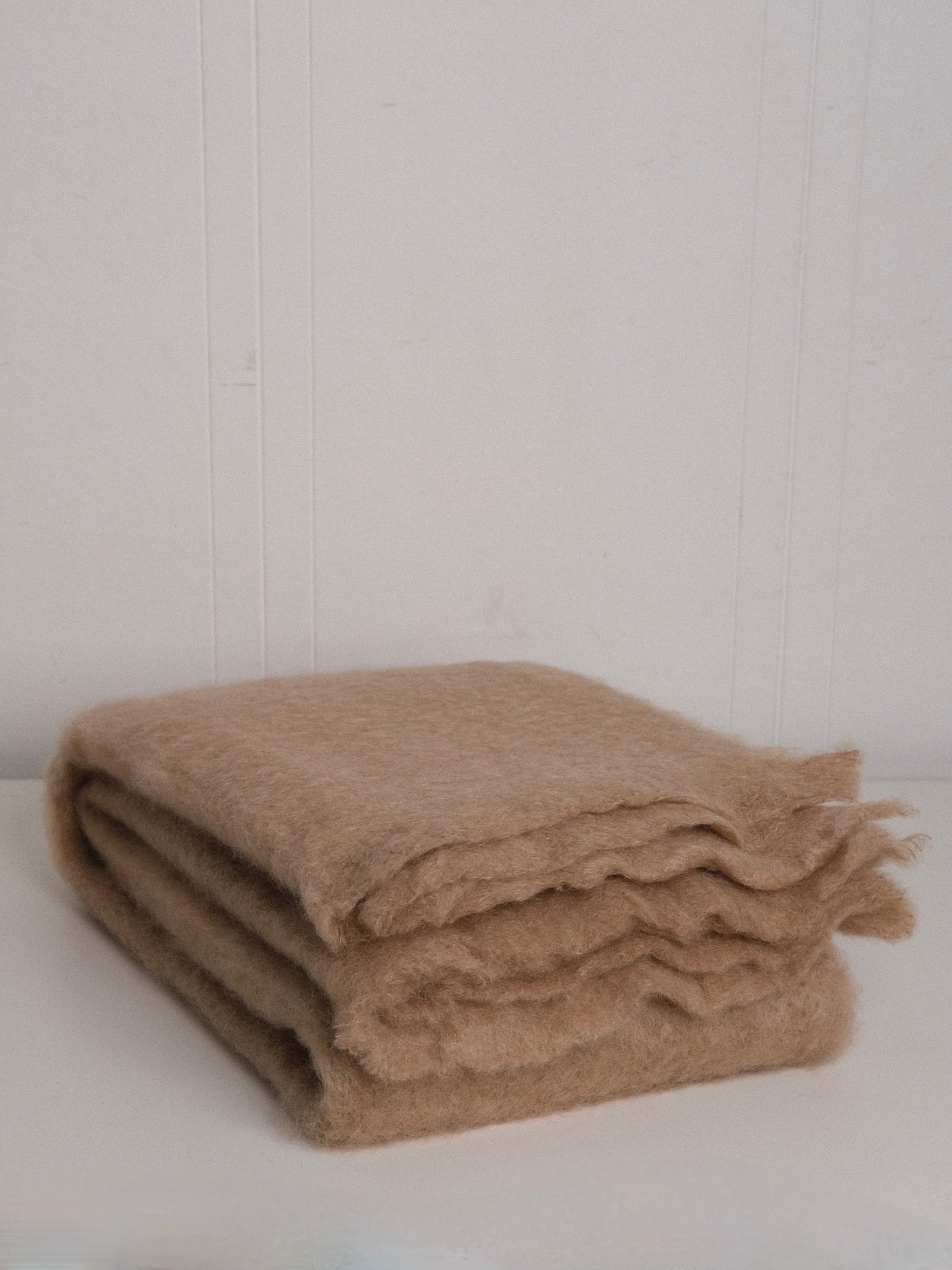 Mohair Blanket in Oat
