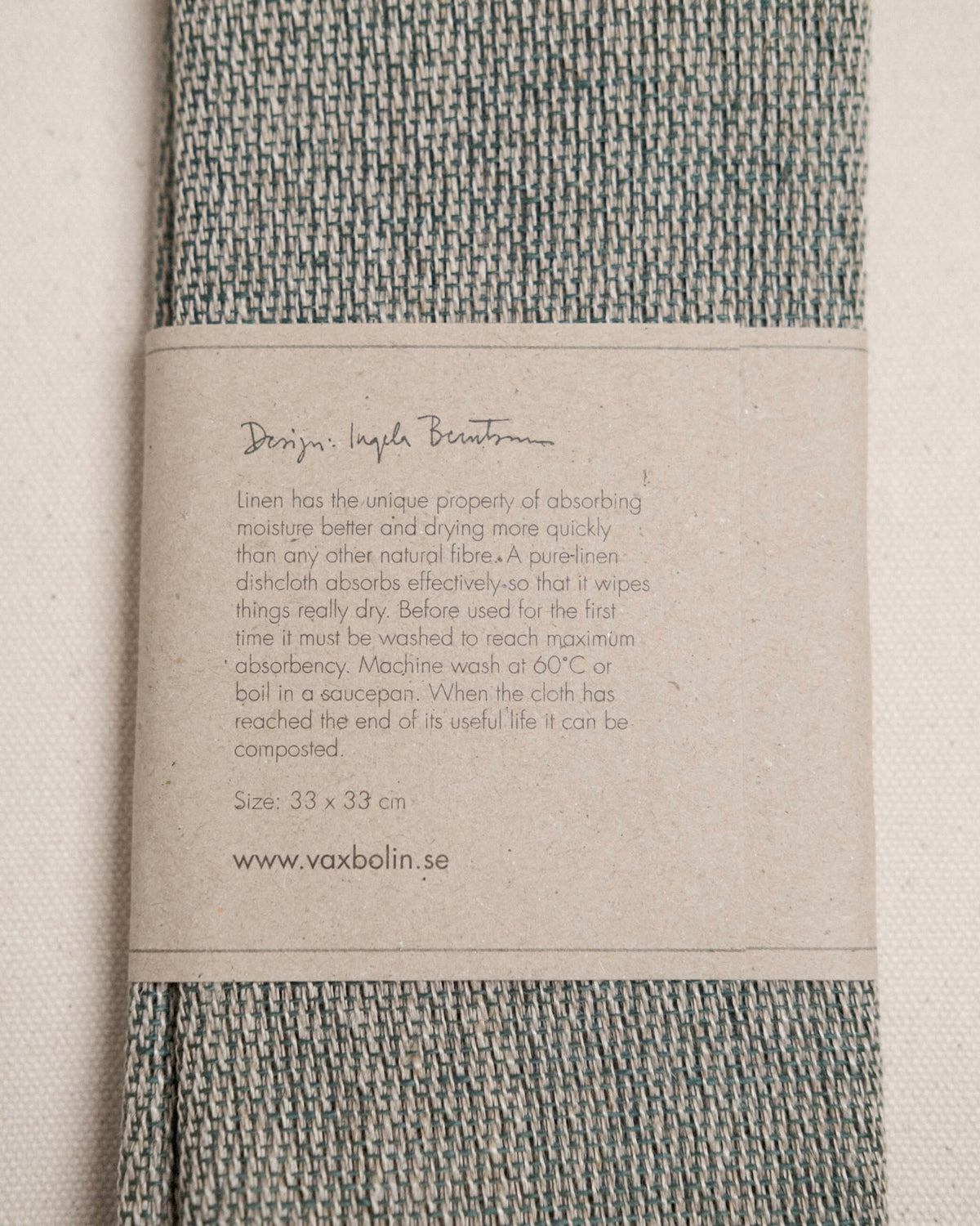 Linen Dishcloth in Green