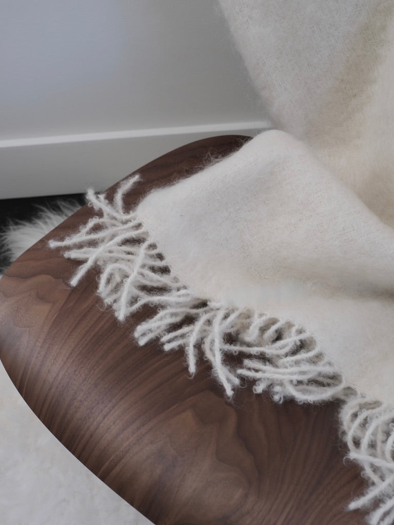 Mohair Blanket in Cream