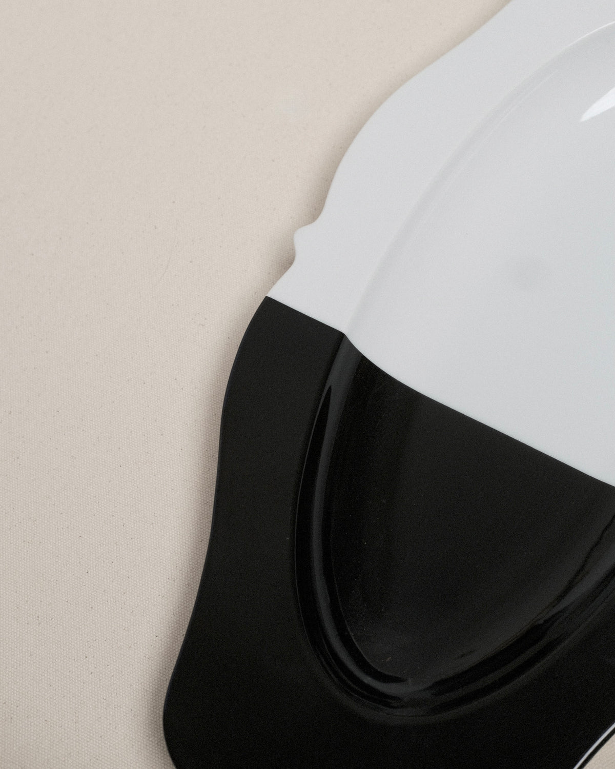 Large Serving Platter in Black and White