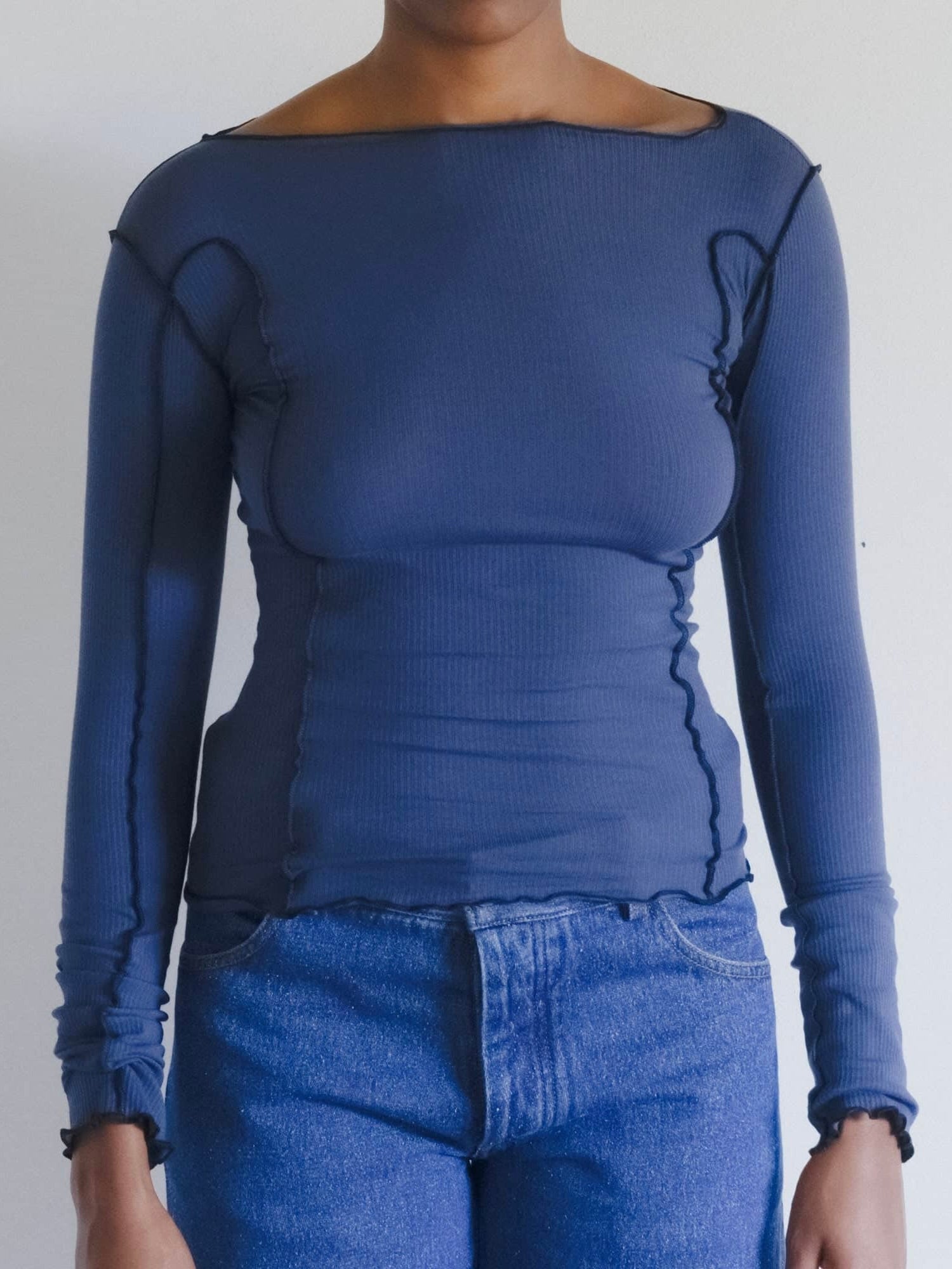 Omato Long Sleeve in Preston Blue