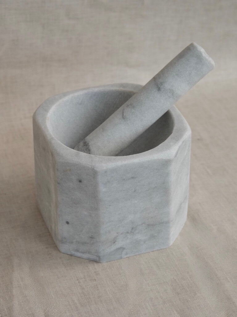 Marble Mortar and Pestle